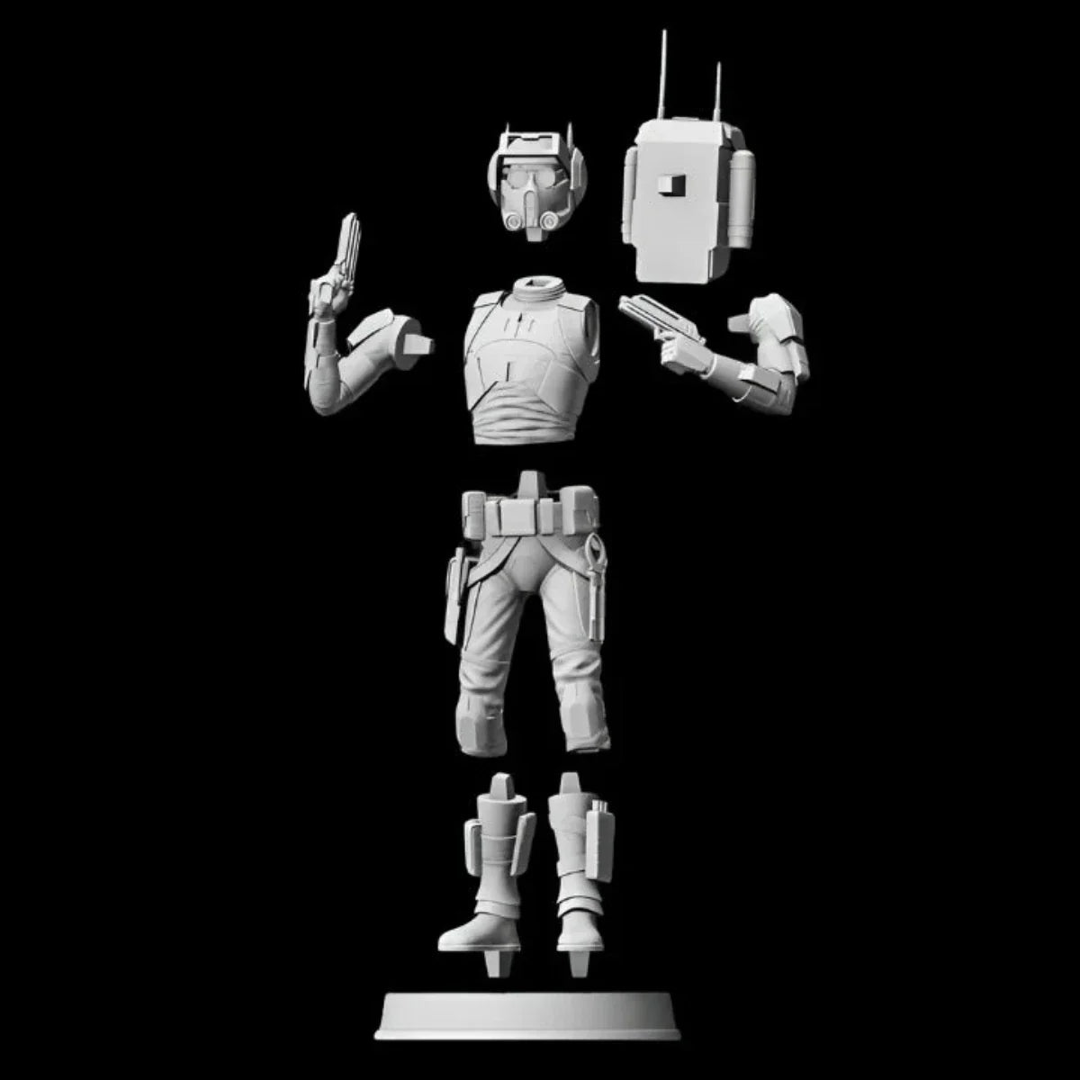 Bad Batch Tech Figurine - Printed DIY