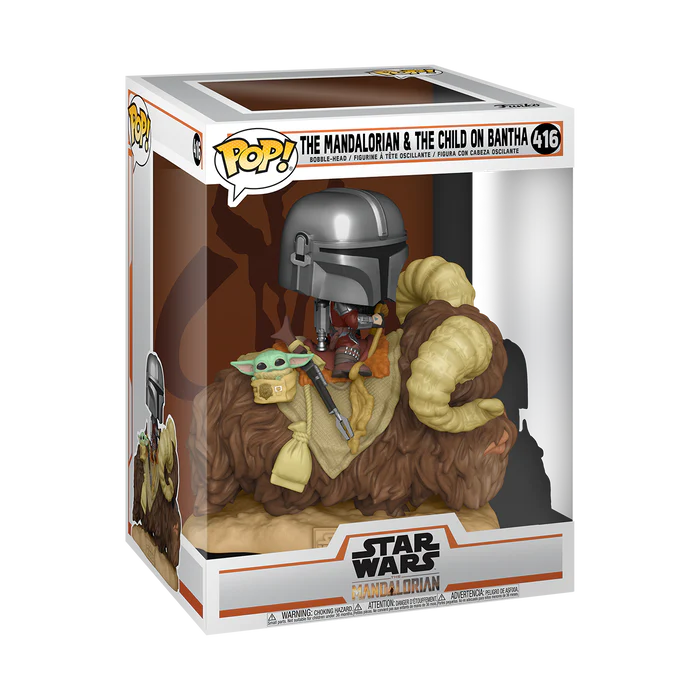 POP! Deluxe: Star Wars - The Mandalorian & The Child on Bantha