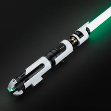 Load image into Gallery viewer, IPO - Neopixel Lightsaber - Thin Neck - White - Green Blade
