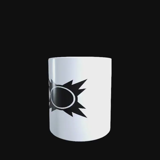 Black Canon Sith logo on a white ceramic mug