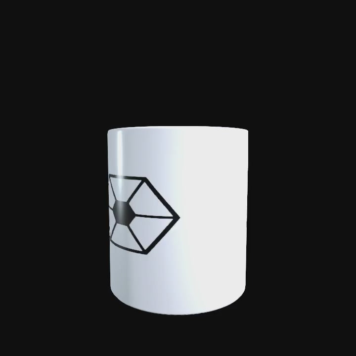 Separatists logo on a white ceramic mug